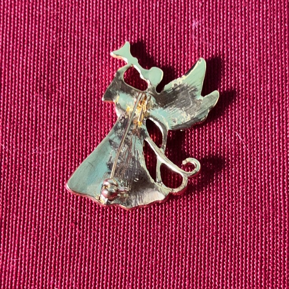 MONET💥VINTAGE💥RHINESTONES ANGEL - Picture 4 of 4